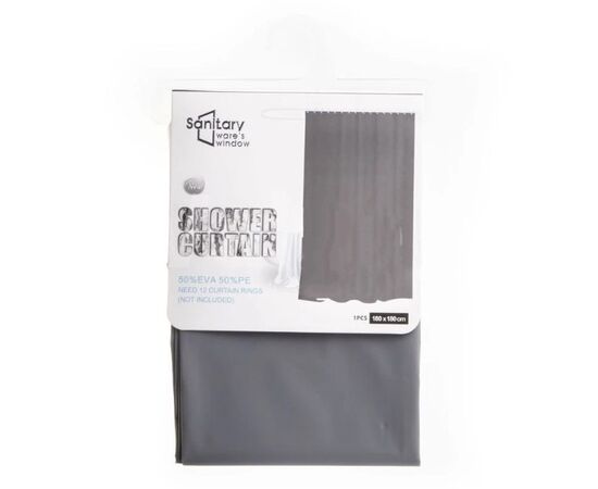 Bathroom curtain Sanitary ware's window JS160003 grey 180x180 cm