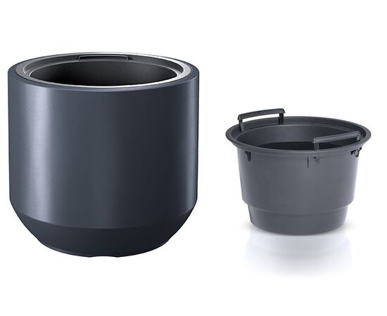 Plastic flower pot Prosperplast DBHEW400 S433 anthracite 36 l