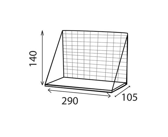 Полка Domax LOFT FWL 5 /290x105x140 мм