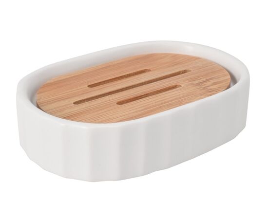 Soap dish Bisk kido white bamboo