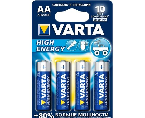 Battery VARTA Alkaline High Energy AA 1.5 V 4 pcs