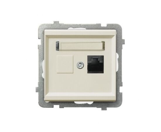 Computer socket Ospel Sonata GPK-1R/K/m/27 RJ45 Cat 5e 1 sectional beige