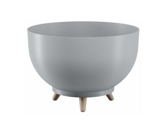 Flower pot with legs FORM PLASTIC Bowl Satina 30 platinum