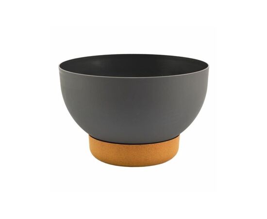 Flower pot with stand FORM PLASTIC Bowl Satina Eco 30 anthracite