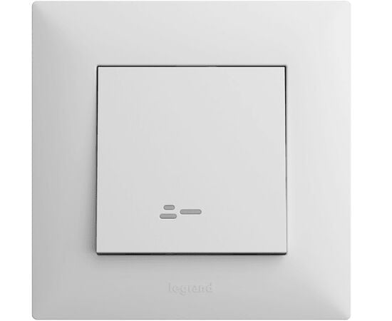 Switch without frame 1-key with light,white LEGRAND