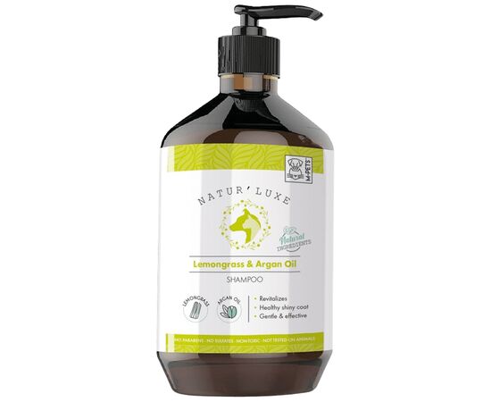 Dog and cat shampoo with conditioner M-Pets NATUR'LUXE lemongrass and argan oil 500ml