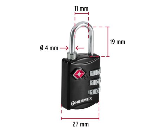 Coded lock Hermex 46291 CMA-5C