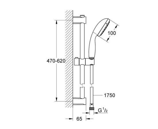 Душевой комплект Grohe START EGDE BUNDLE M/120210