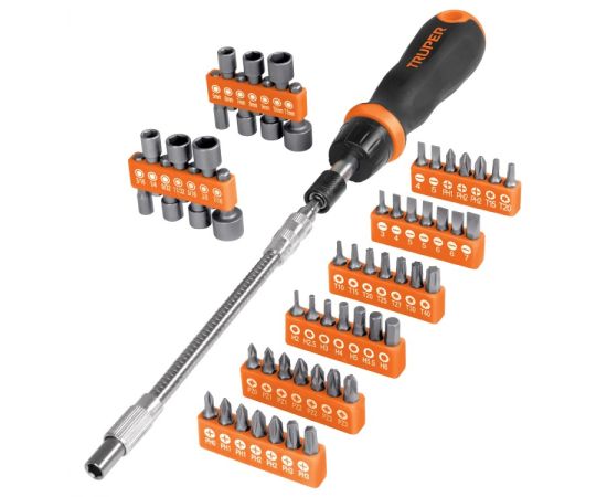 Screwdriver and bit set Truper JDM-58 56 pcs