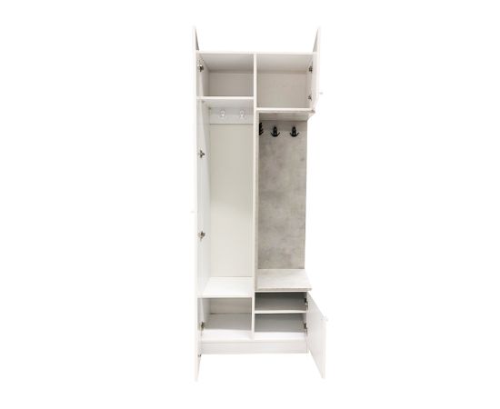 Entrance cabinet white 220x80x40 cm