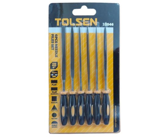 File set for metal Tolsen 807-32046 6 pcs