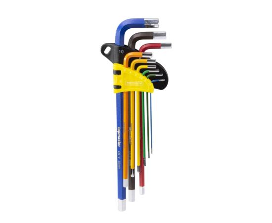 Hex wrench set Topmaster (Automotive)Hex CR-V (9 pcs.) 1.5-10mm 2nd Generation Color TMP