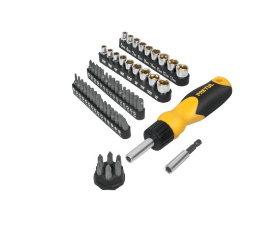 Screwdriver and bit set Pretul AUTO-61 61 pcs