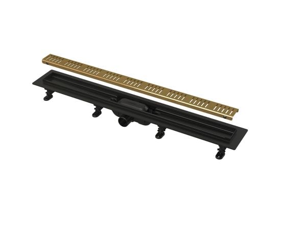 საშხაპე ტრაპი Alca Drain APZ10BLACK-550BRASS