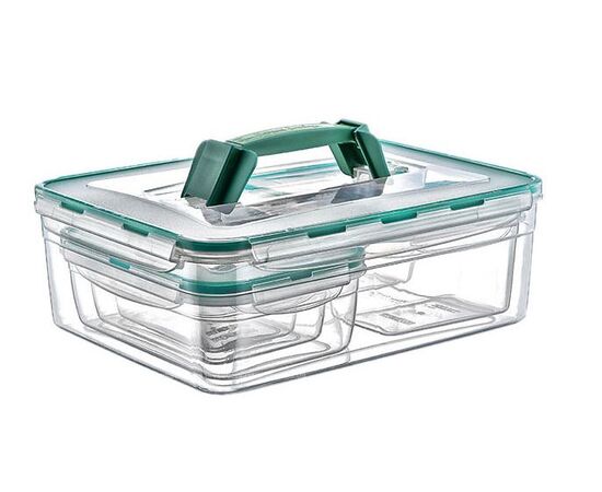 Set of containers for products Irak Plastik Fresh box LC-380 6 pc