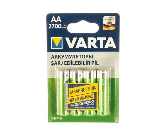 აკუმულატორი VARTA AA 2700 mAh 4 ც.