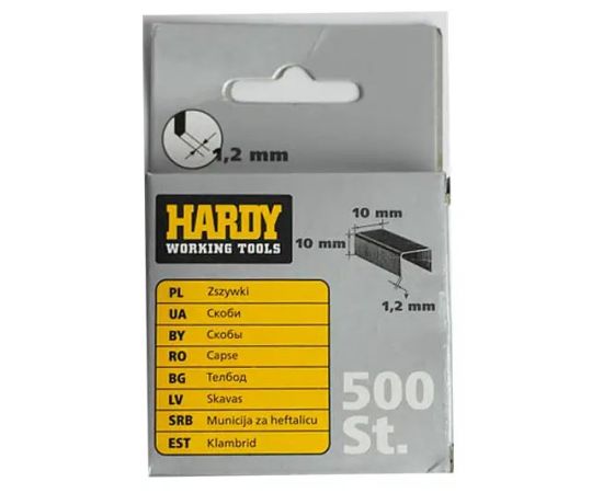 Stapler staples Hardy 2241-650010 10 mm 500 pc