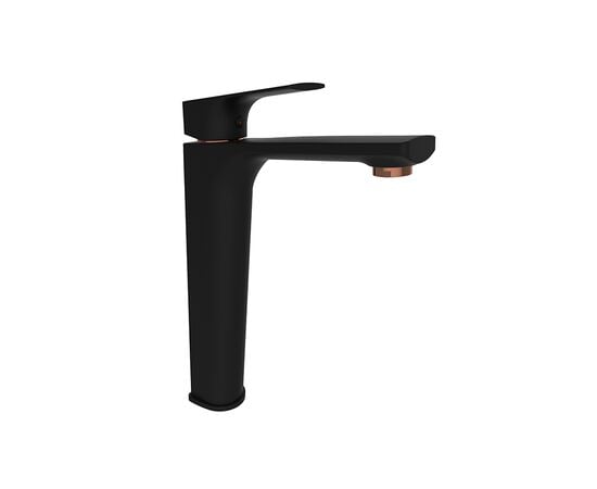 Washbasin faucet Rubineta Modena 18 D BK RG black high