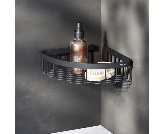 Corner shower shelf AM.PM Sense L Black Matt A7452122