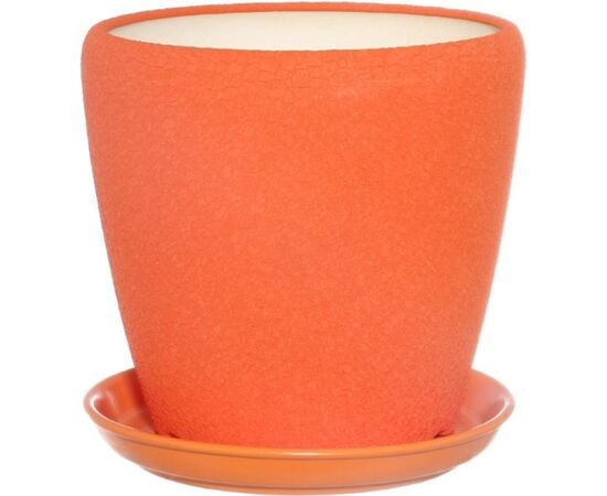 Flower Pot Ceramic Oriana Gracia №2 Silk Orange 4.5 l