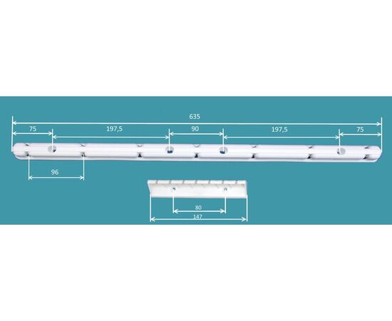 Dryer ceiling steel Familia 1.6 m 7 miles