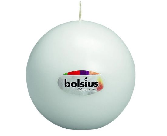 Candle ball Bolsius 70 mm white