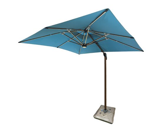 Umbrella with LED lights and base 3x3 m SLX-4 JHA-100KG