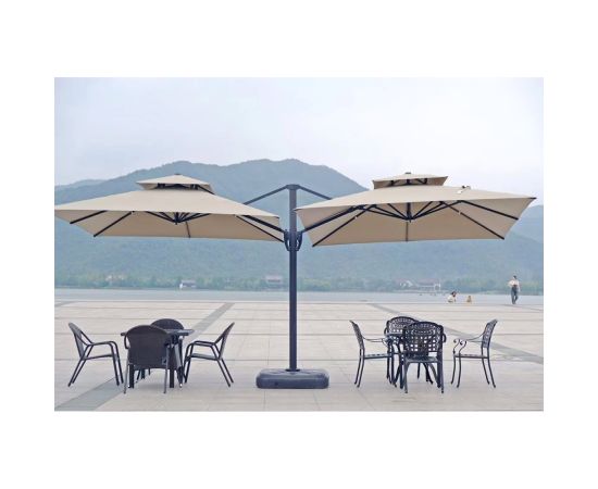 Double umbrella with base 3x3 m JHA-180KG