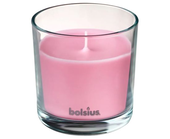 Candle in glass with aroma magnolia scent Bolsius 95/95