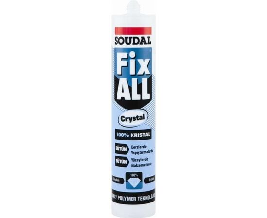 Акриловый герметик Soudal Fix All Crystal 290 мл прозрачный