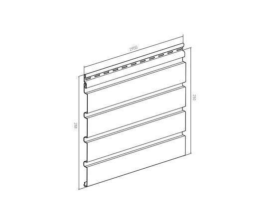 პანელი Profile VOX SVP-06 FRONTO V-B DĄB 0,25X2,95 მ