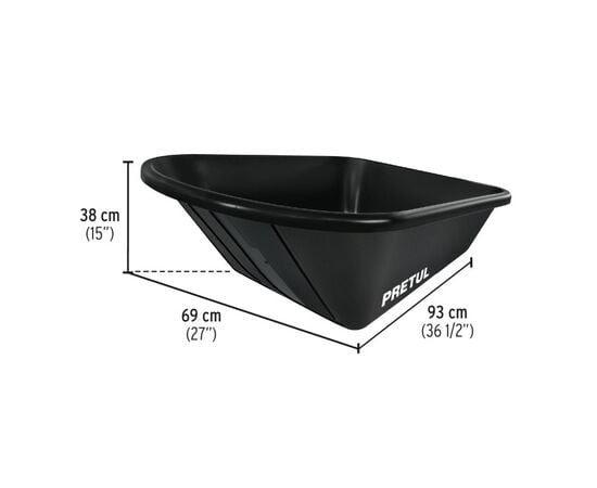 Wheelbarrow Pretul TP-5N 95 l