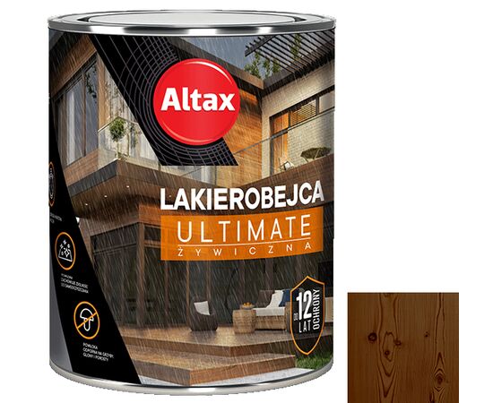 Лак фасадный Altax Ultimate коричневый 0.75 л