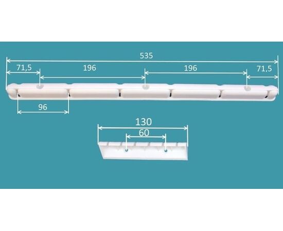 Ceiling dryer Familia 1,8m 6 pipes