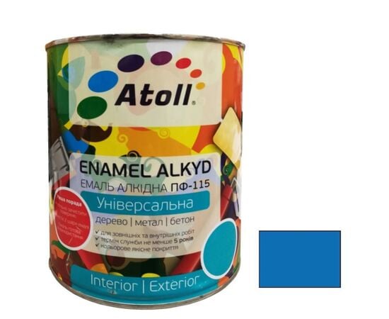 Enamel Atoll ПФ-115 2.6 kg blue