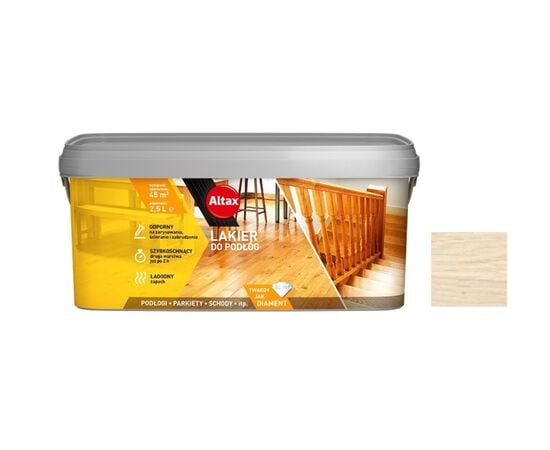 Parquet varnish Altax 2,5 l white semi matt