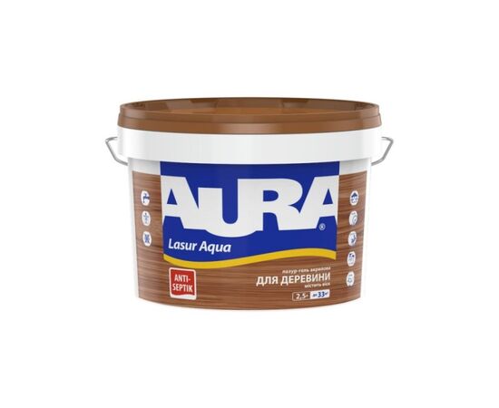 Acrylic varnish for wood Eskaro Aura Lasur Aqua teak 2,5 l