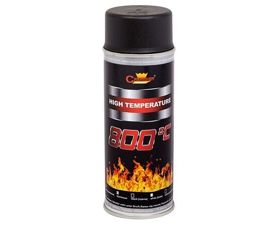 სპრეი ცეცხლგამძლე Champion High Temperature RAL 9011 400 მლ შავი