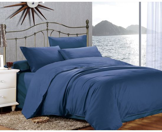 Bed linen set Home Line Euro 155265 dark blue