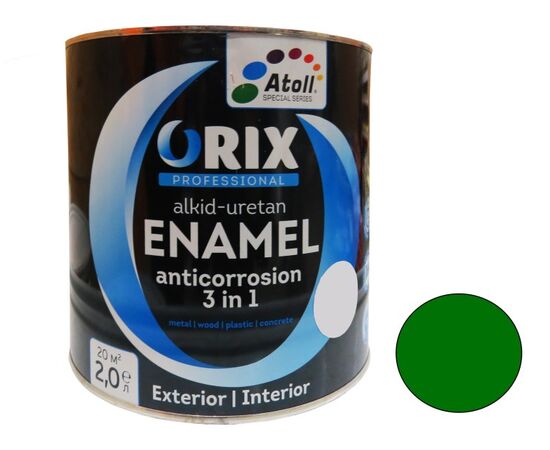 Enamel express ORIX METALLIC 3 в 1 (anticorrosion) green 0,7 kg