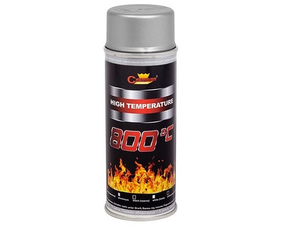 სპრეი ცეცხლგამძლე Champion High Temperature RAL 9006 400 მლ ალუმინისფერი