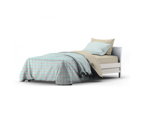 Bed linen set Home Line 184229 turquoise and beige