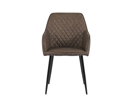 Chair LAMO CRAZY HORSE LEATHER GREY UK SY BROWN 58x55x85 cm