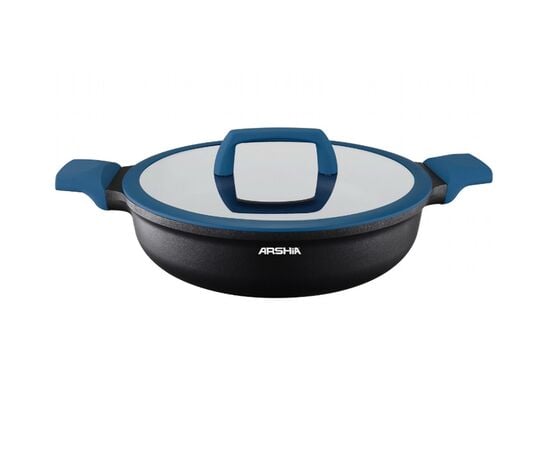 Pan-kettle granite Arshia CO135-3107 26540 black and blue 32cm