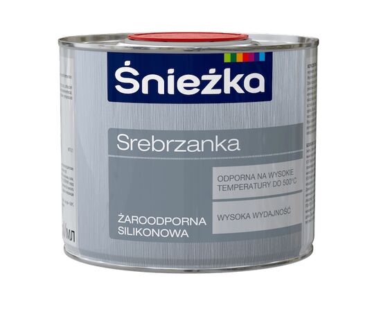 Эмаль жаростойкая Sniezka Srebrzanka 0.5 л