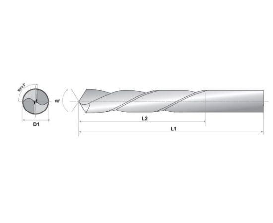 Drill for metal RAIDER 157687 HSS-R 4.5x47/80 mm 1 pc