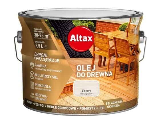 Wood oil Altax white 2.5 l