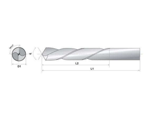 Drill for metal RAIDER HSS-CO 6x57/93 mm 1 pcs