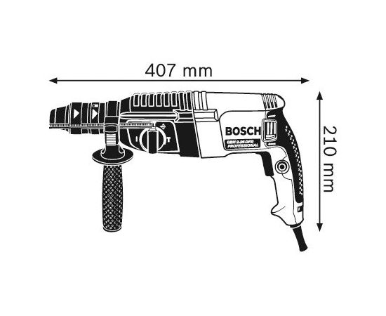 Перфоратор Bosch GBH 2-26 DFR Professional 800W (0611254768)