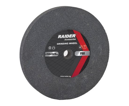 ქვა სალესი Raider ø150x16xø13mm Р80 ნაცრისფ RD